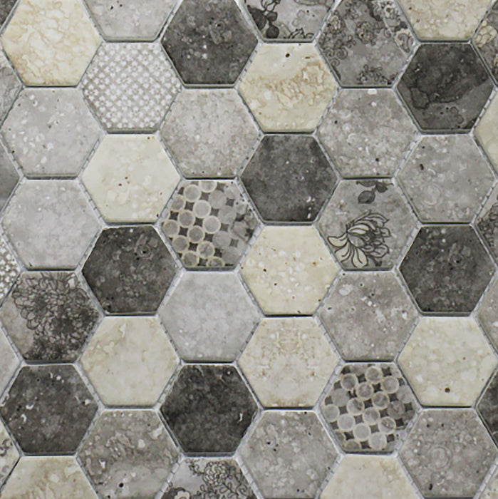Glasstone Biscotti Design Hexagon Mosaic 300x300