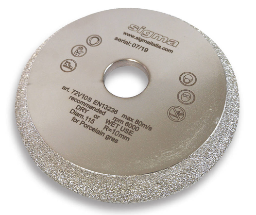 Sigma Grinding Wheel for Bullnose 115mm x 22.2mm