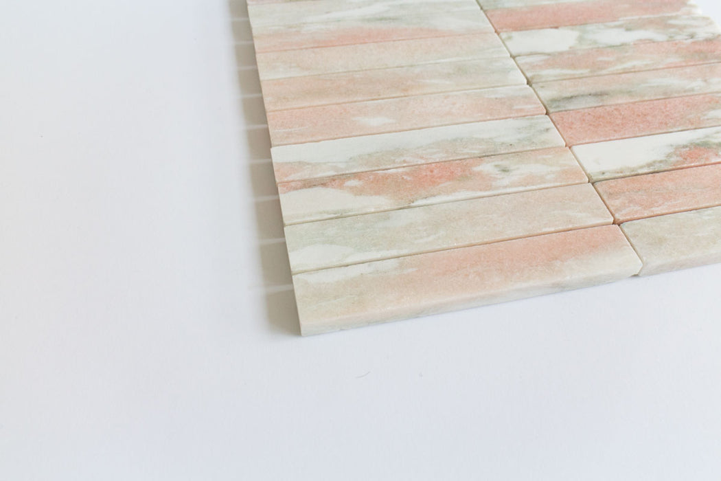 Stoneage Stack Norway Rose Honed Mosaic