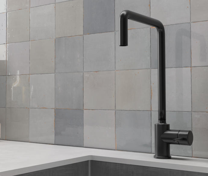 Zellige Grey Gloss 125x125